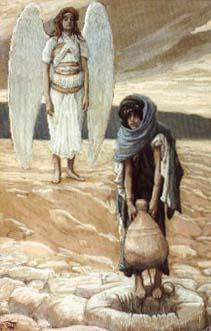 James Tissot Hagar and the Angel in the Desert oil painting image